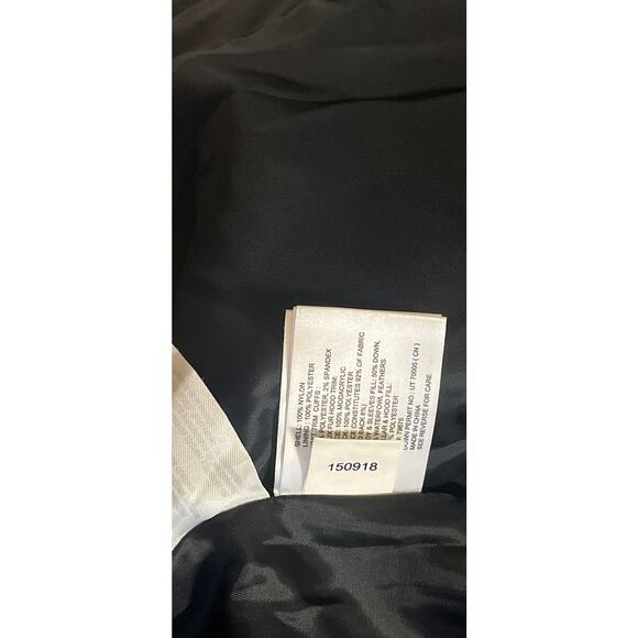 Michael Kors MK Winter Coat Faux Fur Trim Removable Hood Puffer Down Jacket - L - Picture 13 of 16